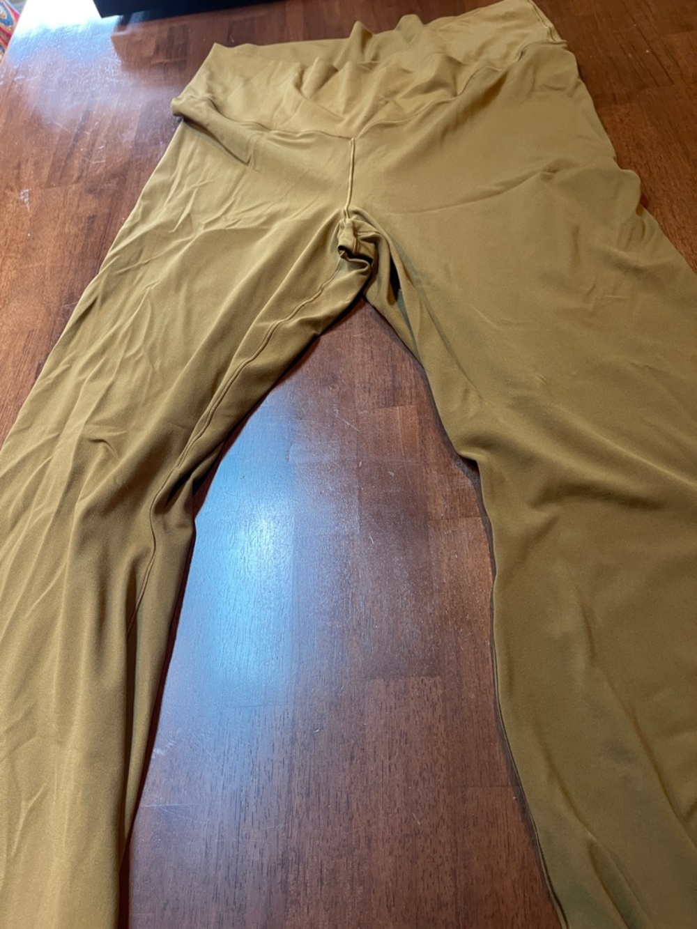 Women's Boot Cut Flare Pants in Olive Brown